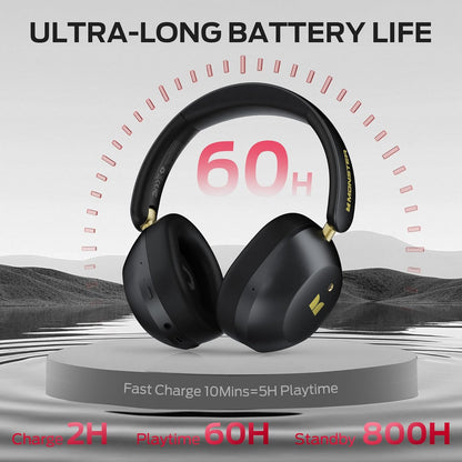 Handsfree Bluetooth Monster Persona 6th, MultiPoint, A2DP, ANC, Negru