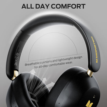 Handsfree Bluetooth Monster Persona 6th, MultiPoint, A2DP, ANC, Negru