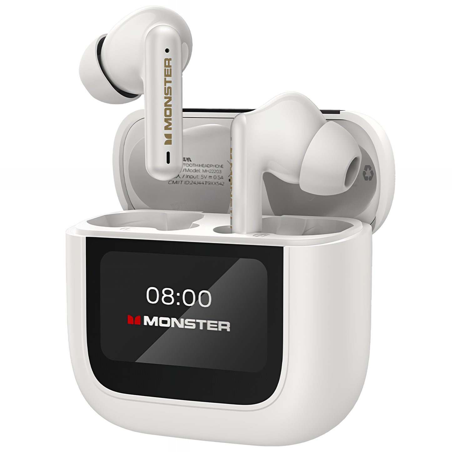 Handsfree Bluetooth Monster TH300, TWS, Alb