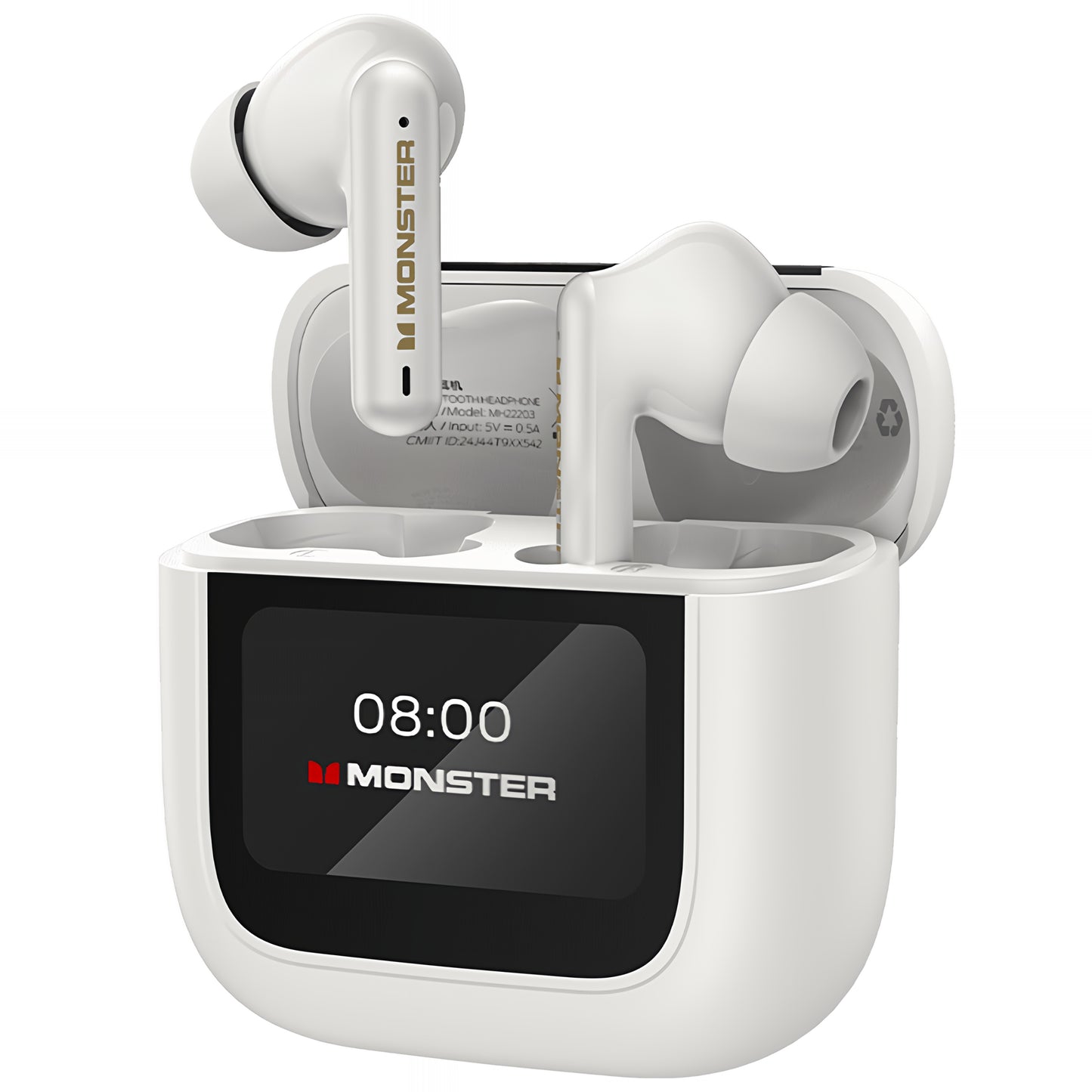 Handsfree Bluetooth Monster TH300, TWS, Alb