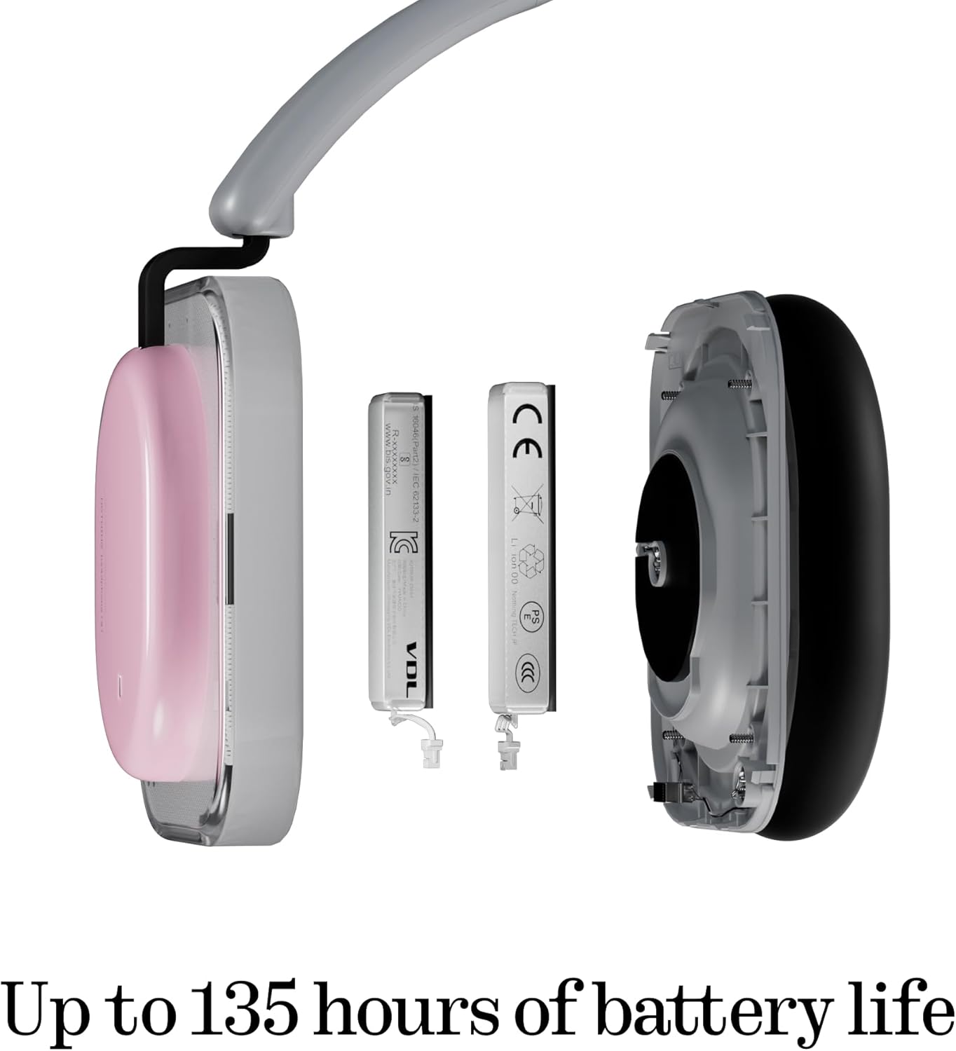 Handsfree Bluetooth Nothing Headphone (a), MultiPoint, A2DP, ANC, Roz