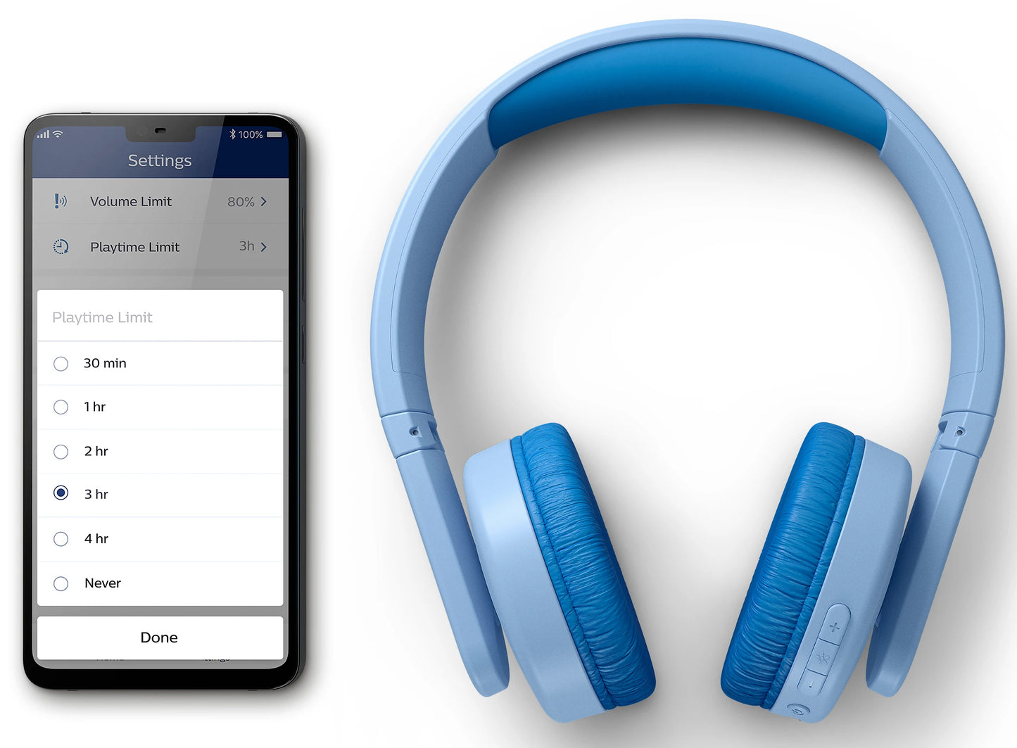Handsfree Bluetooth Philips Kids, A2DP, Albastru TAK4206BL/00