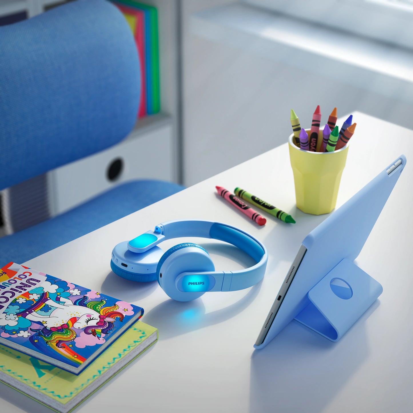 Handsfree Bluetooth Philips Kids, A2DP, Albastru TAK4206BL/00
