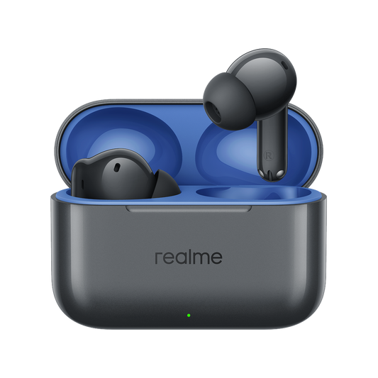 Handsfree Bluetooth Realme Buds T200, TWS, ANC, MultiPoint, Gri