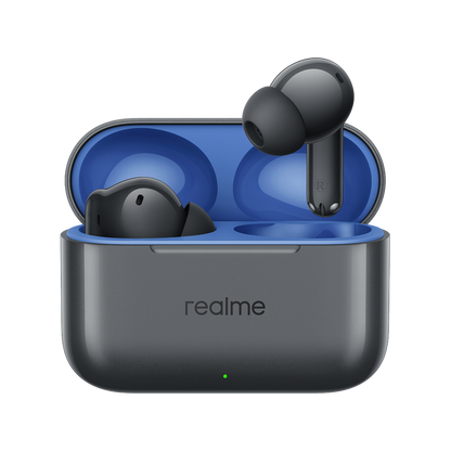 Handsfree Bluetooth Realme Buds T200, TWS, ANC, MultiPoint, Gri