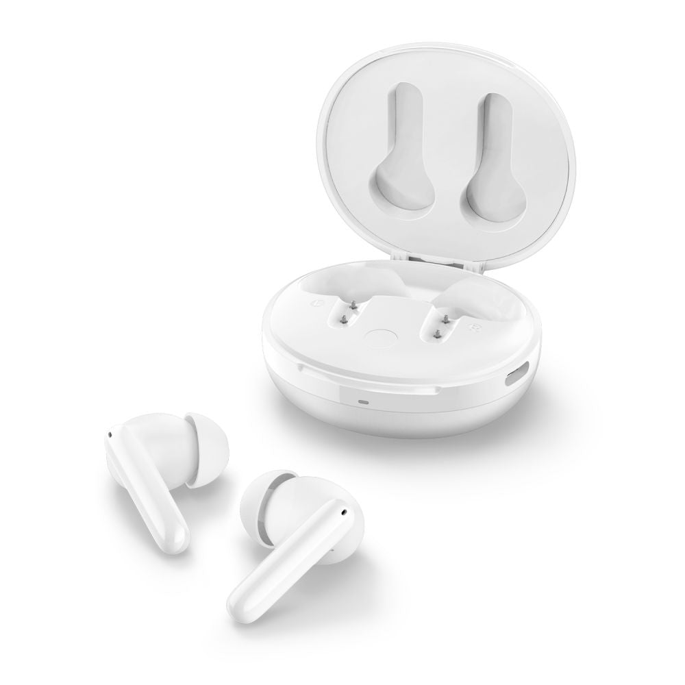 Handsfree Bluetooth Spigen SA2400, TWS, ANC, Alb ASD07962