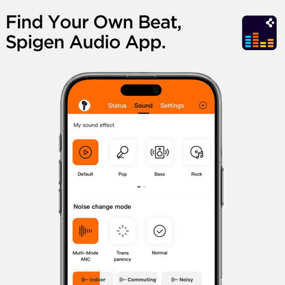 Handsfree Bluetooth Spigen SA2400, TWS, ANC, Alb ASD07962