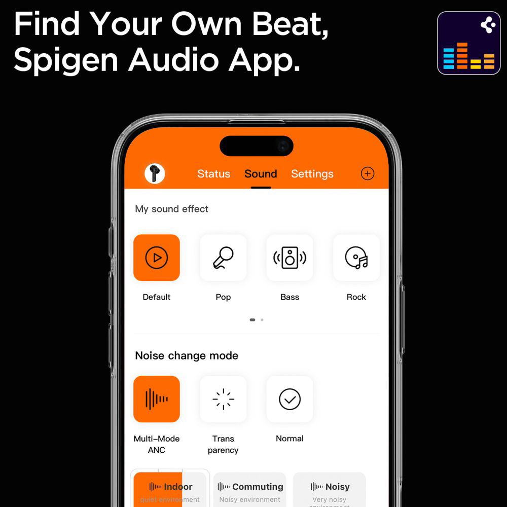 Handsfree Bluetooth Spigen SA2401, TWS, ANC, Negru