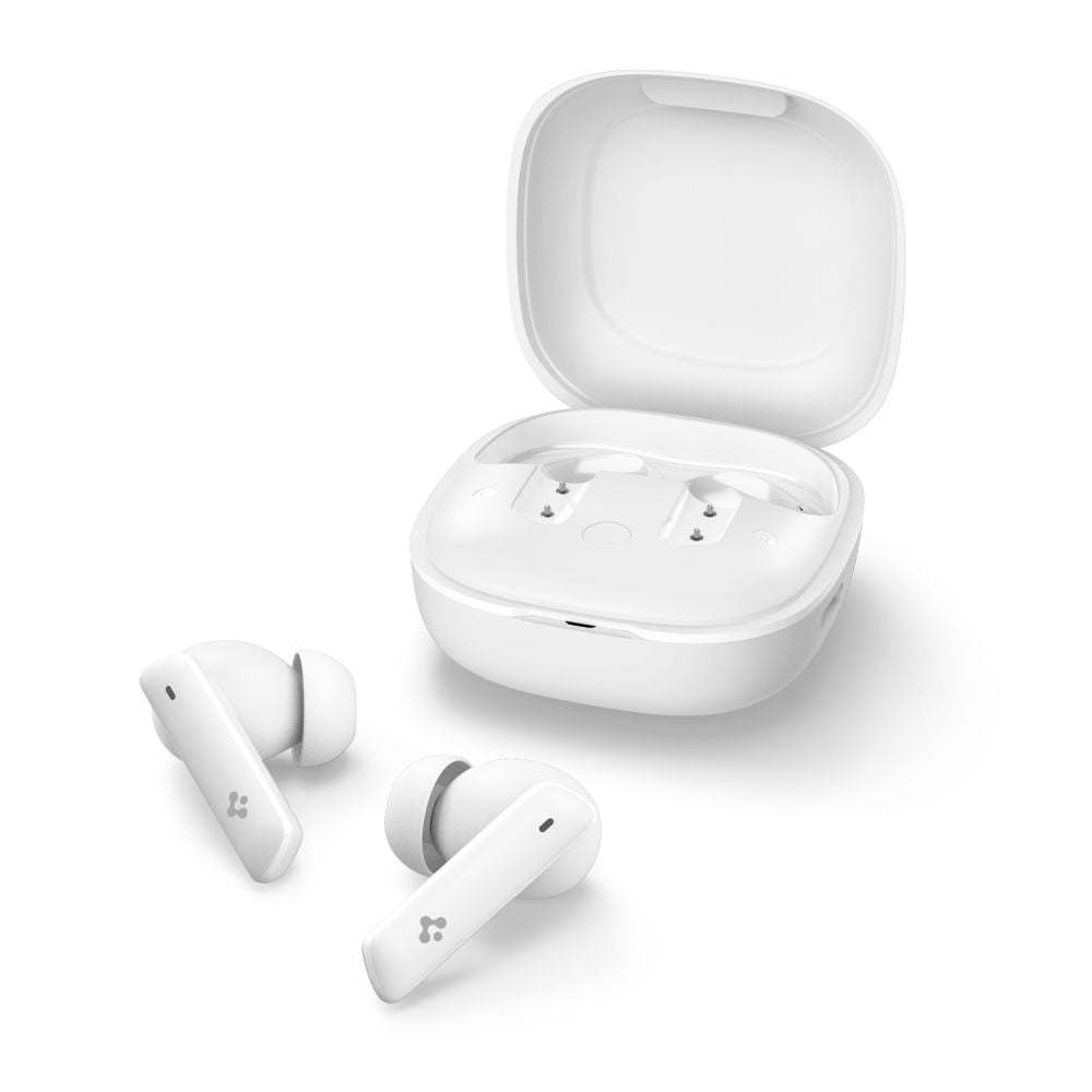 Handsfree Bluetooth Spigen SA2402, TWS, ANC, Alb ASD07964