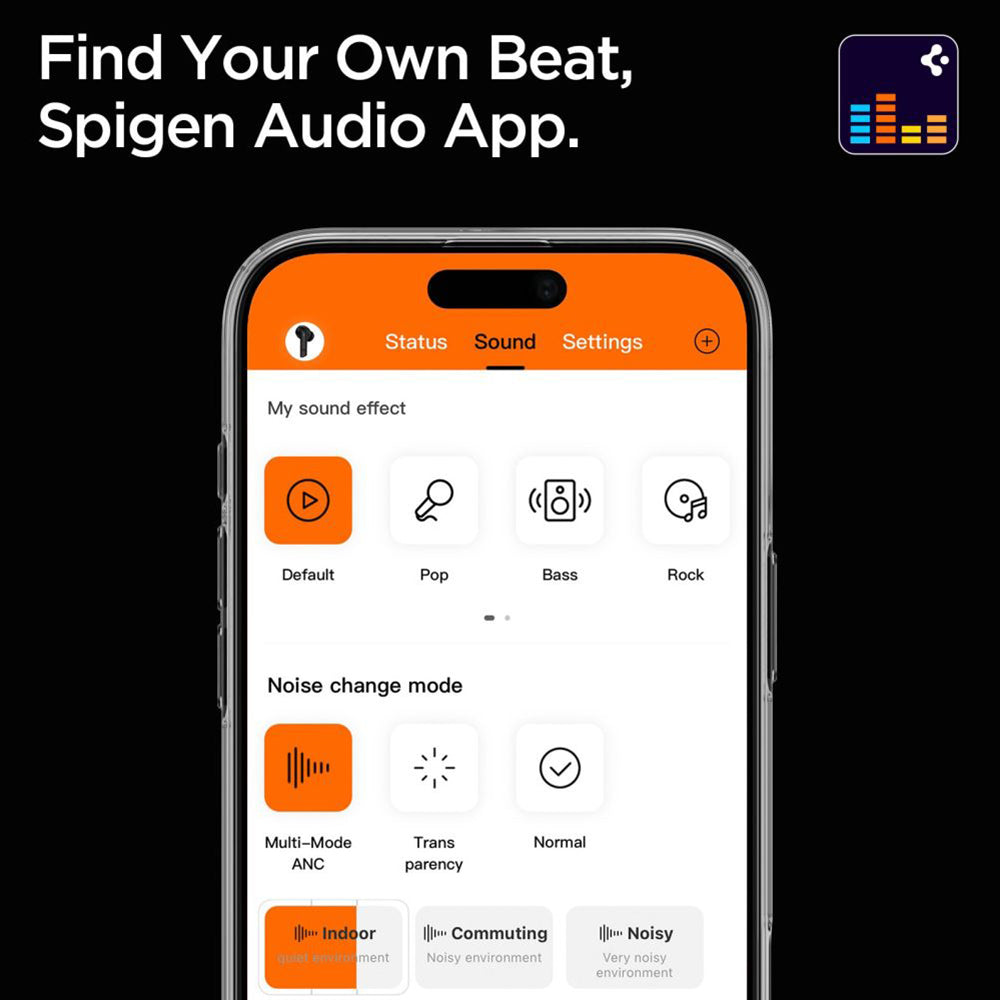 Handsfree Bluetooth Spigen SA2402, TWS, ANC, Alb ASD07964