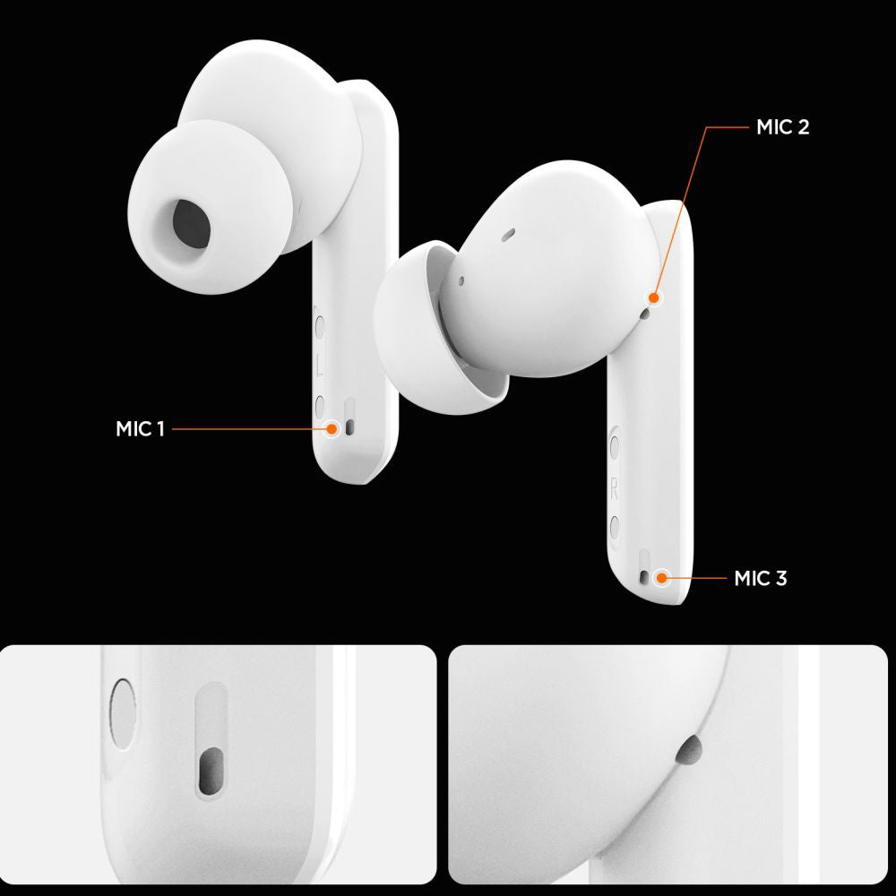 Handsfree Bluetooth Spigen SA2402, TWS, ANC, Negru ASD07888