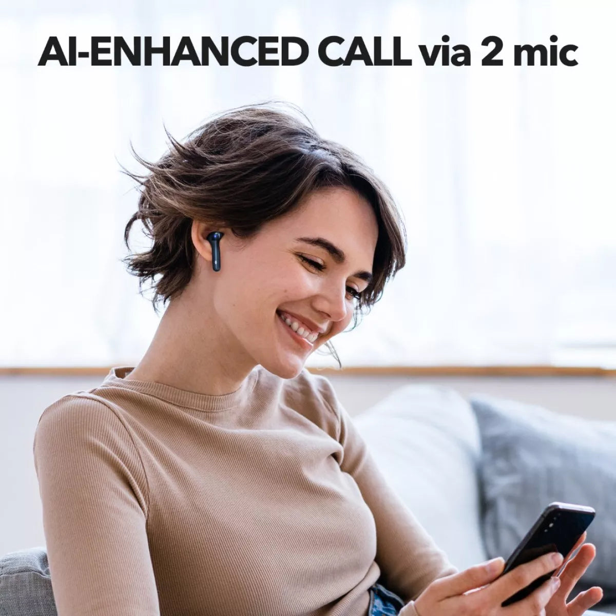 Handsfree Bluetooth TaoTronics TT-BH1120, TWS, Negru