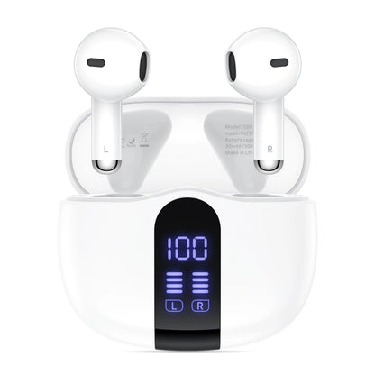 Handsfree Bluetooth Tech-Protect Ultraboost Core G2, TWS, Alb