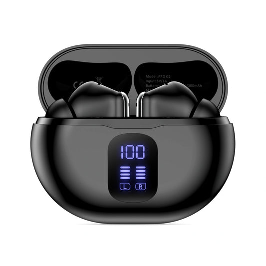Handsfree Bluetooth Tech-Protect Ultraboost Pro G2, TWS, Negru