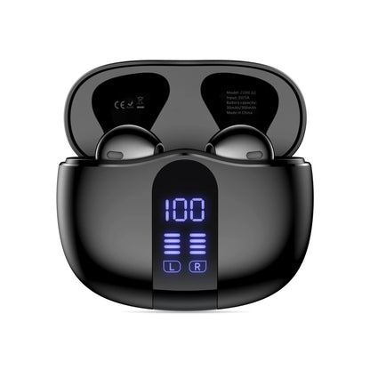 Handsfree Bluetooth Tech-Protect Ultraboost Core G2, TWS, Negru