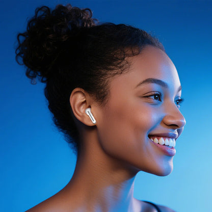 Handsfree Bluetooth Tech-Protect Ultraboost Pro G2, TWS, Alb