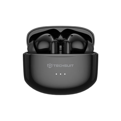 Handsfree Bluetooth Techsuit CW1 Audira Pro, TWS, ANC, Negru