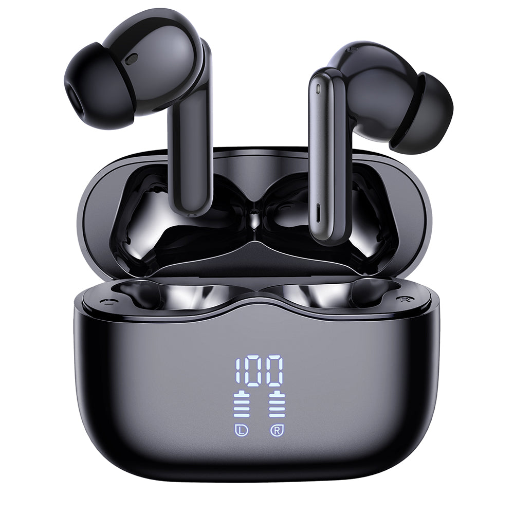 Handsfree Bluetooth Techsuit CW2 VelarX One, TWS, ANC, Negru