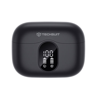 Handsfree Bluetooth Techsuit CW3 WaveBeat 100, TWS, ANC, Negru