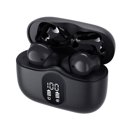Handsfree Bluetooth Techsuit CW3 WaveBeat 100, TWS, ANC, Negru