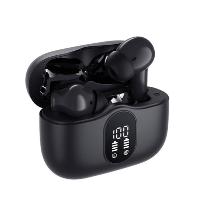 Handsfree Bluetooth Techsuit CW3 WaveBeat 100, TWS, ANC, Negru