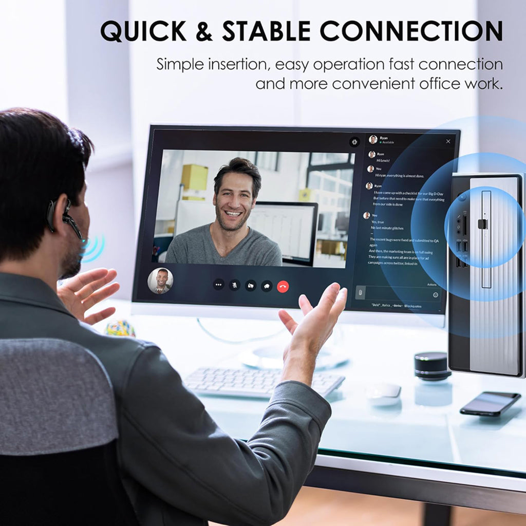 Casca Call Center Bluetooth Techsuit Hearyo A6L, Neagra