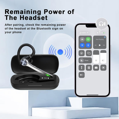 Handsfree Bluetooth Techsuit NeXound G7, MultiPoint, A2DP, Negru