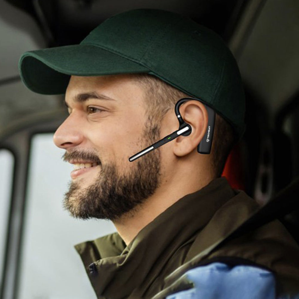 Handsfree Bluetooth Techsuit PowerTalks G6, MultiPoint, A2DP, Negru