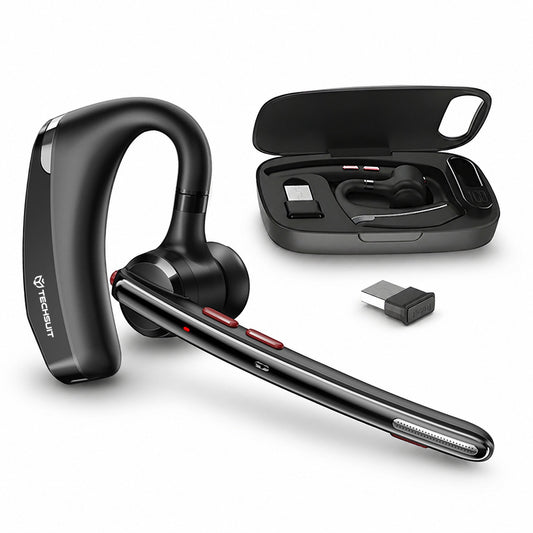 Casca Call Center Bluetooth Techsuit SoundForce Pro G10, A2DP, Negru