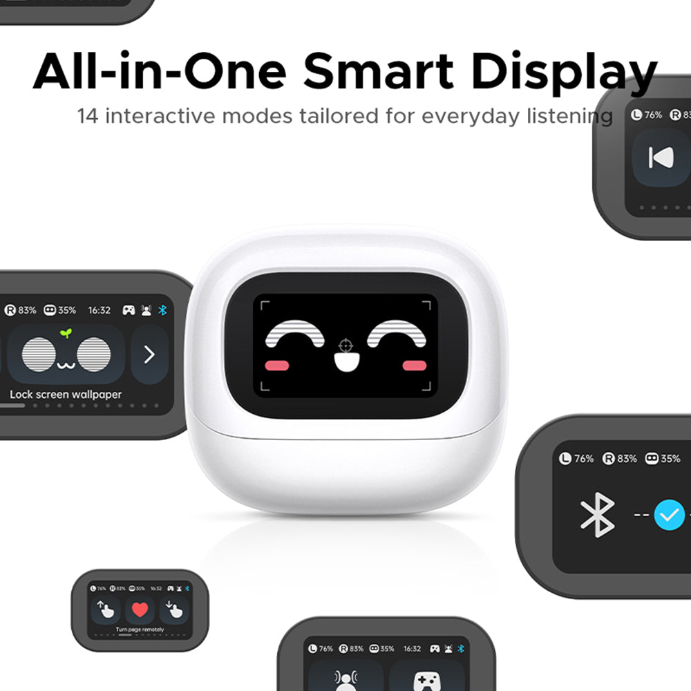 Handsfree Bluetooth UGREEN HiTune H6 Magic WS216 (65386), TWS, ANC, MultiPoint, Alb