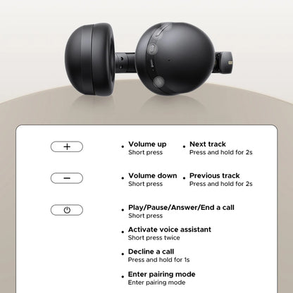 Handsfree Bluetooth UGREEN HiTune Max 2 HP205, MultiPoint, A2DP, ANC, Negru