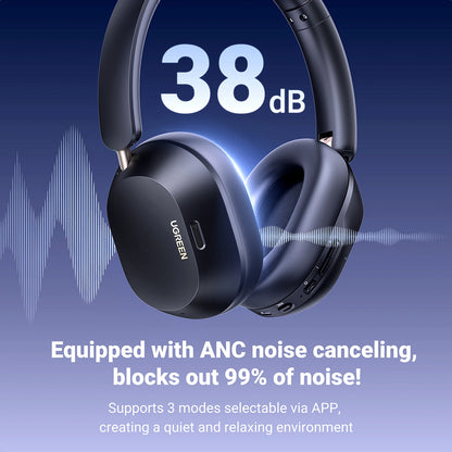 Handsfree Bluetooth UGREEN HiTune Max5C HP203, A2DP, ANC, Albastru