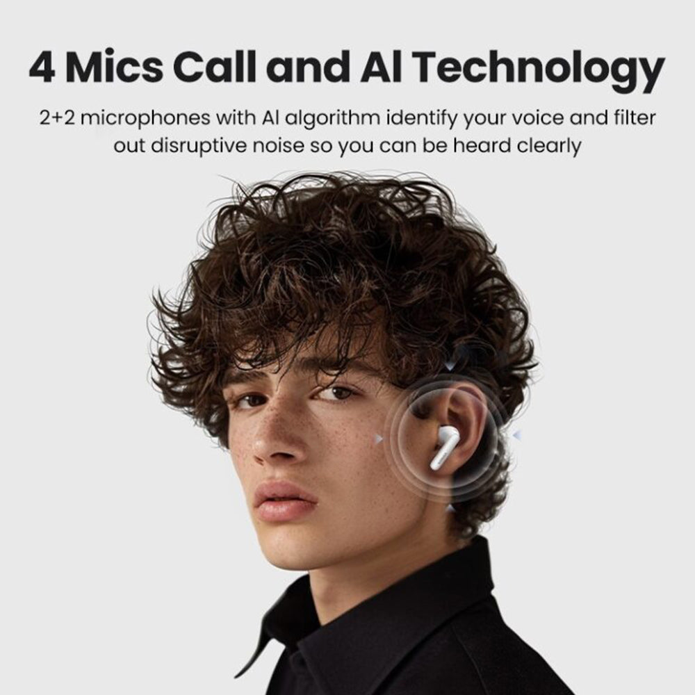 Handsfree Bluetooth UGREEN HiTune T3 Pro WS206, TWS, ANC, MultiPoint, Alb
