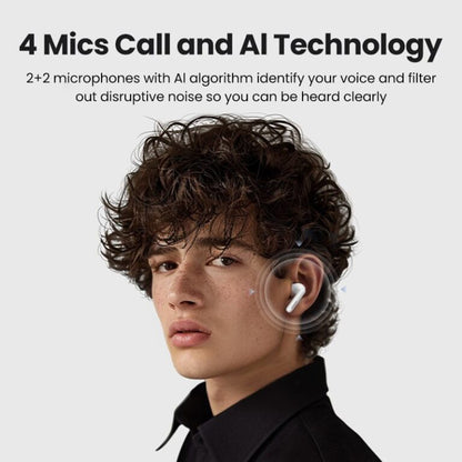 Handsfree Bluetooth UGREEN HiTune T3 Pro WS206, TWS, ANC, MultiPoint, Alb
