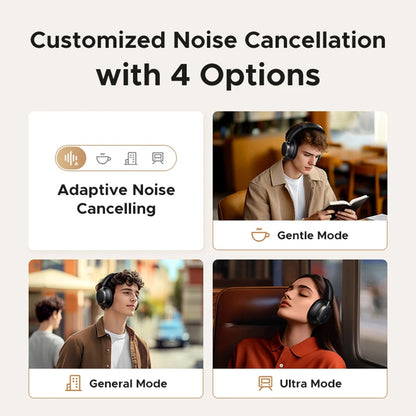 Handsfree Bluetooth UGREEN Studio Pro HP206, A2DP, ANC, Negru