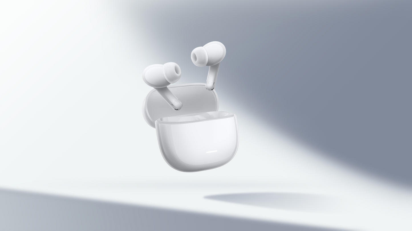 Handsfree Bluetooth Xiaomi Redmi Buds 8 Lite, TWS, ANC, Alb BHR08OLGL