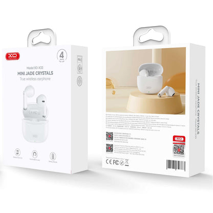Handsfree Bluetooth XO Design X33, TWS, Alb