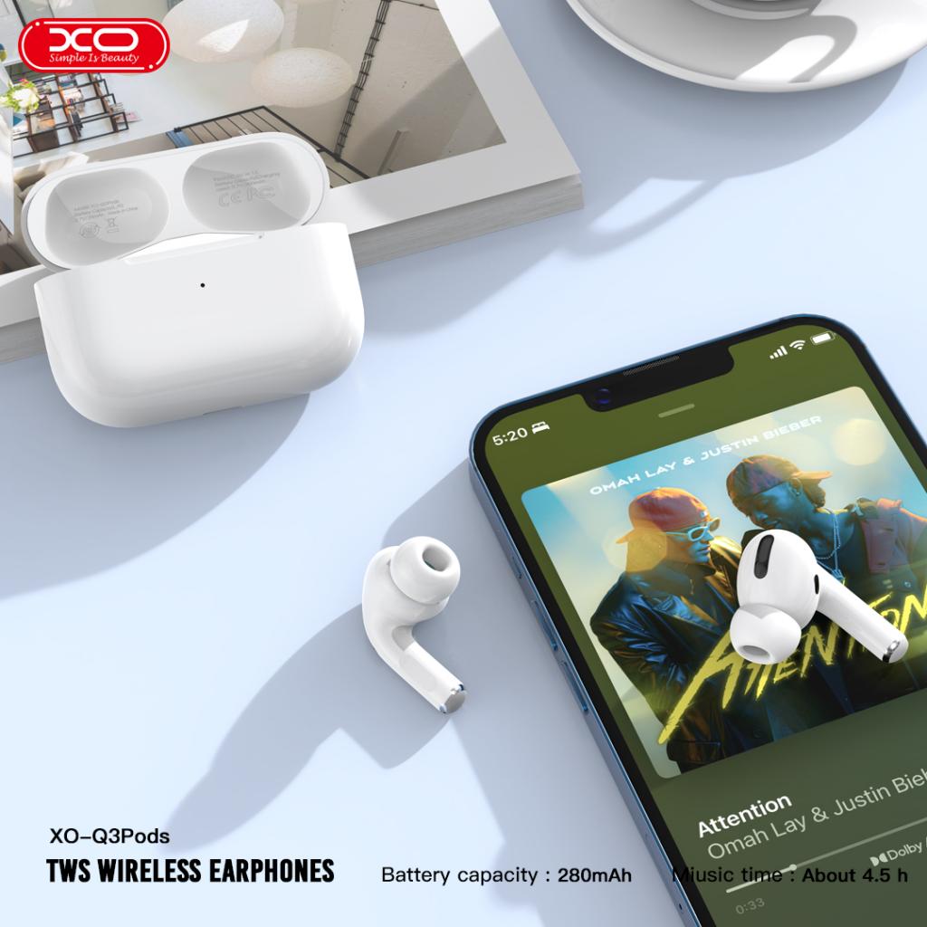 Handsfree Bluetooth XO Design Q3 Pods, TWS, Alb