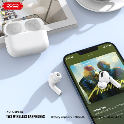 Handsfree Bluetooth XO Design Q3 Pods, TWS, Alb