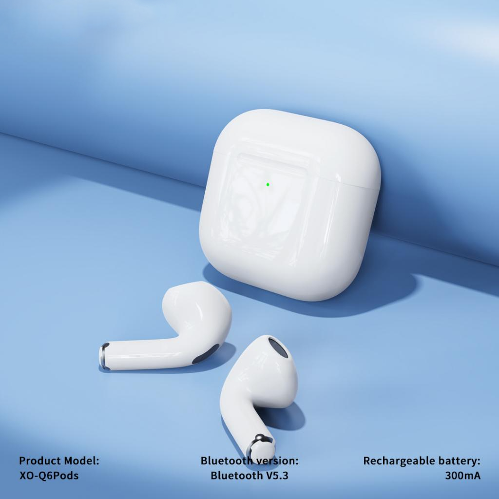 Handsfree Bluetooth XO Design Q6 Pods, TWS, Alb