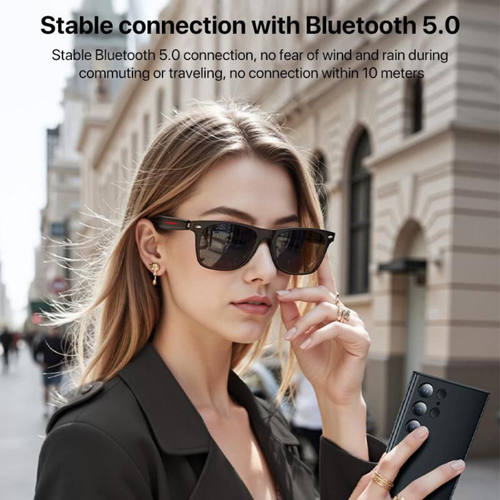 Handsfree Bluetooth Yesido IO35, Tip Ochelari de Soare Unisex, A2DP, Negru