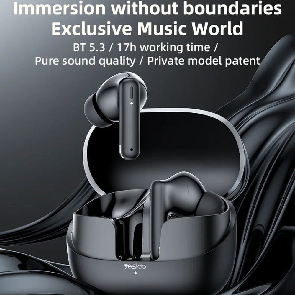 Handsfree Bluetooth Yesido TWS26, TWS, Negru