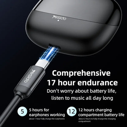 Handsfree Bluetooth Yesido TWS26, TWS, Negru