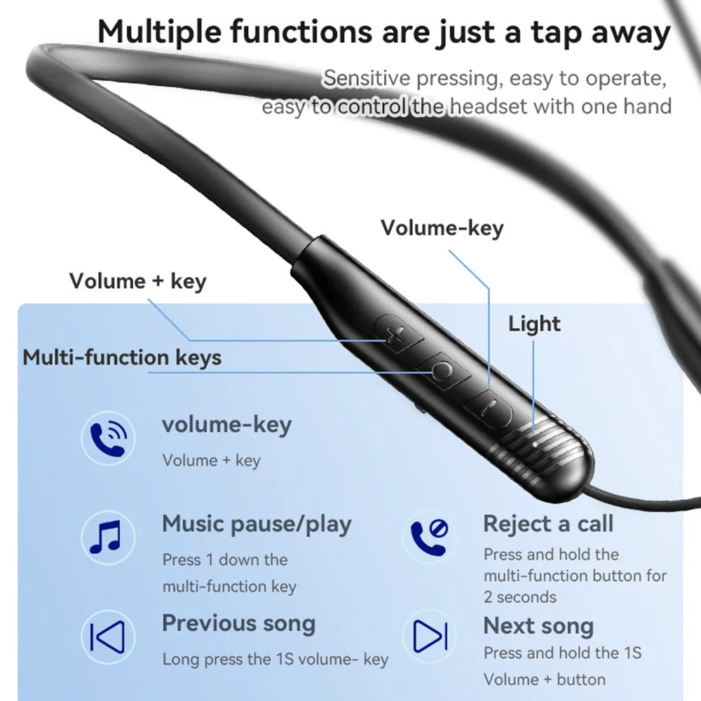 Handsfree Bluetooth Yesido YSP20, A2DP, Negru