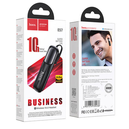 Handsfree Bluetooth HOCO E57, A2DP, Negru