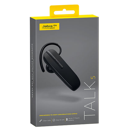 Handsfree Bluetooth Jabra TALK 5, MultiPoint, Negru 100-92046900-60