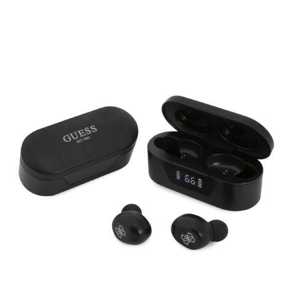 Handsfree Bluetooth Guess Classic Logo, TWS, Negru