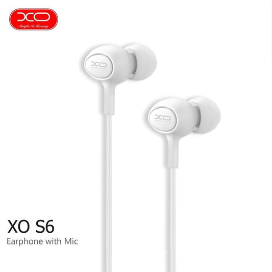 Handsfree 3.5mm XO Design S-6 Candy, Alb