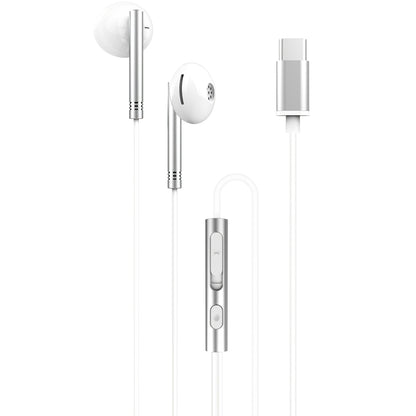 Handsfree USB-C XO Design EP29, Argintiu