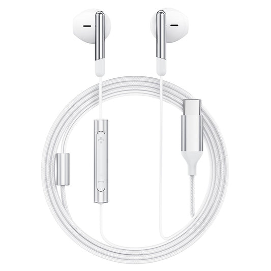 Handsfree USB-C Acefast L3, 1.2m, Alb